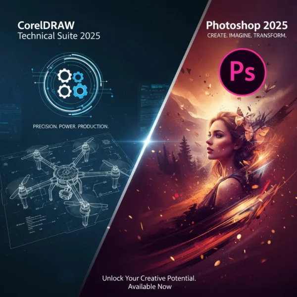CorelDRAW Technical Suite 2025 & Photoshop 2025 I Windows