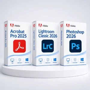 Acrobat 2025 + Photoshop 2026 + Lightroom Classic 2026